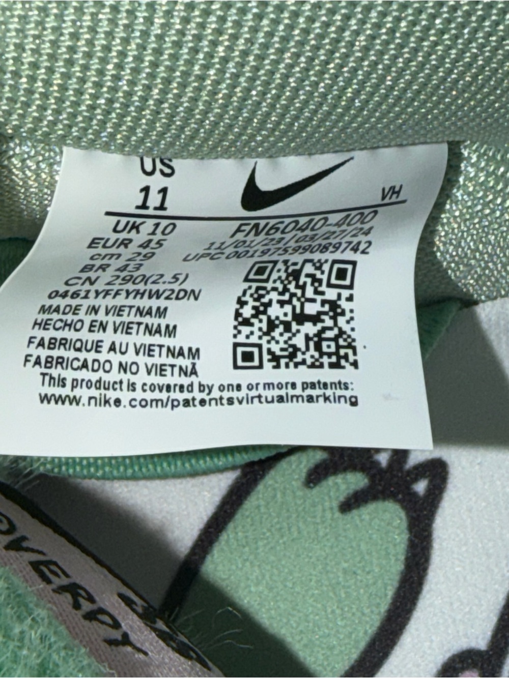 Size 11 Nike SB Dunk Low Verdy Visity SKU 6040-400 Brand New - Picture 12 of 12